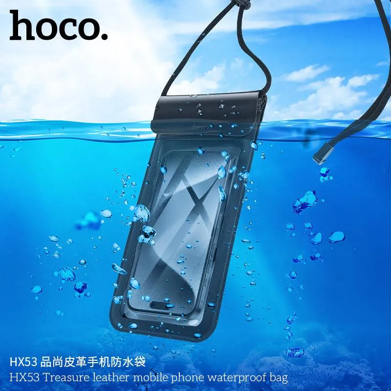 Hoco HX53 Leather Waterproof Mobile Phone Bag