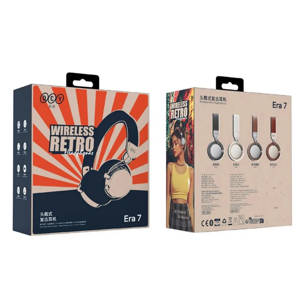 QCY Era 7 Retro Over-Ear Headphones