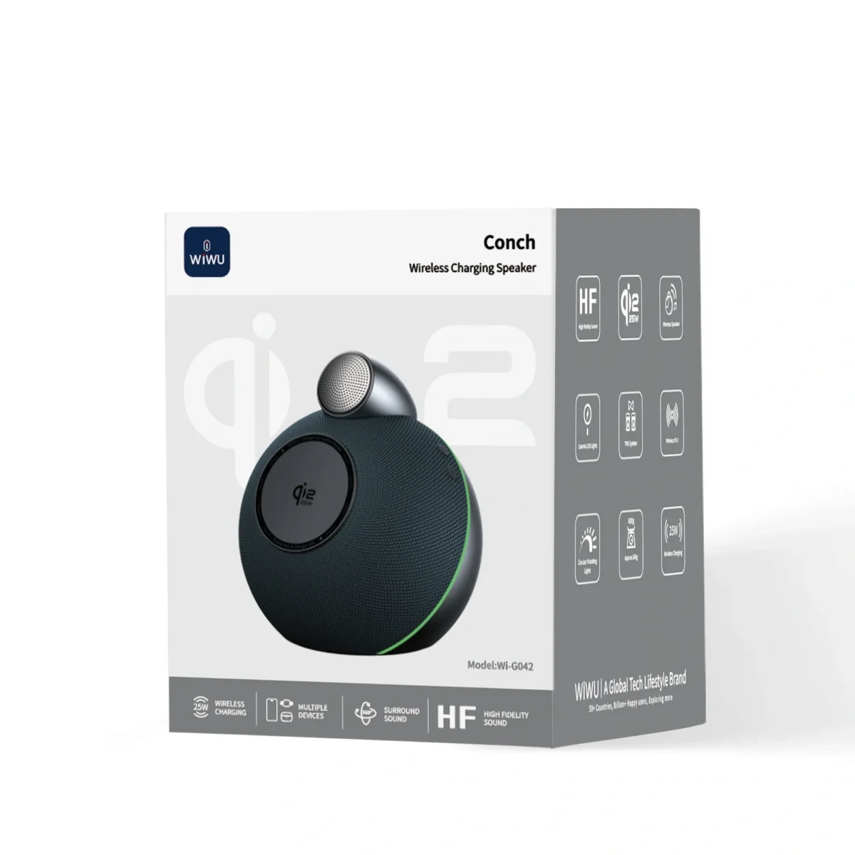 WiWU Wi-G042 Conch Wireless Charger Speaker