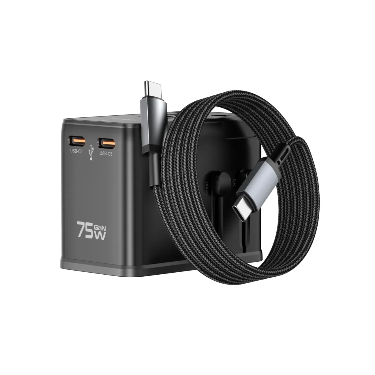 WiWU 75W Universal Plug Adapter Cable Combo Wi-UA015