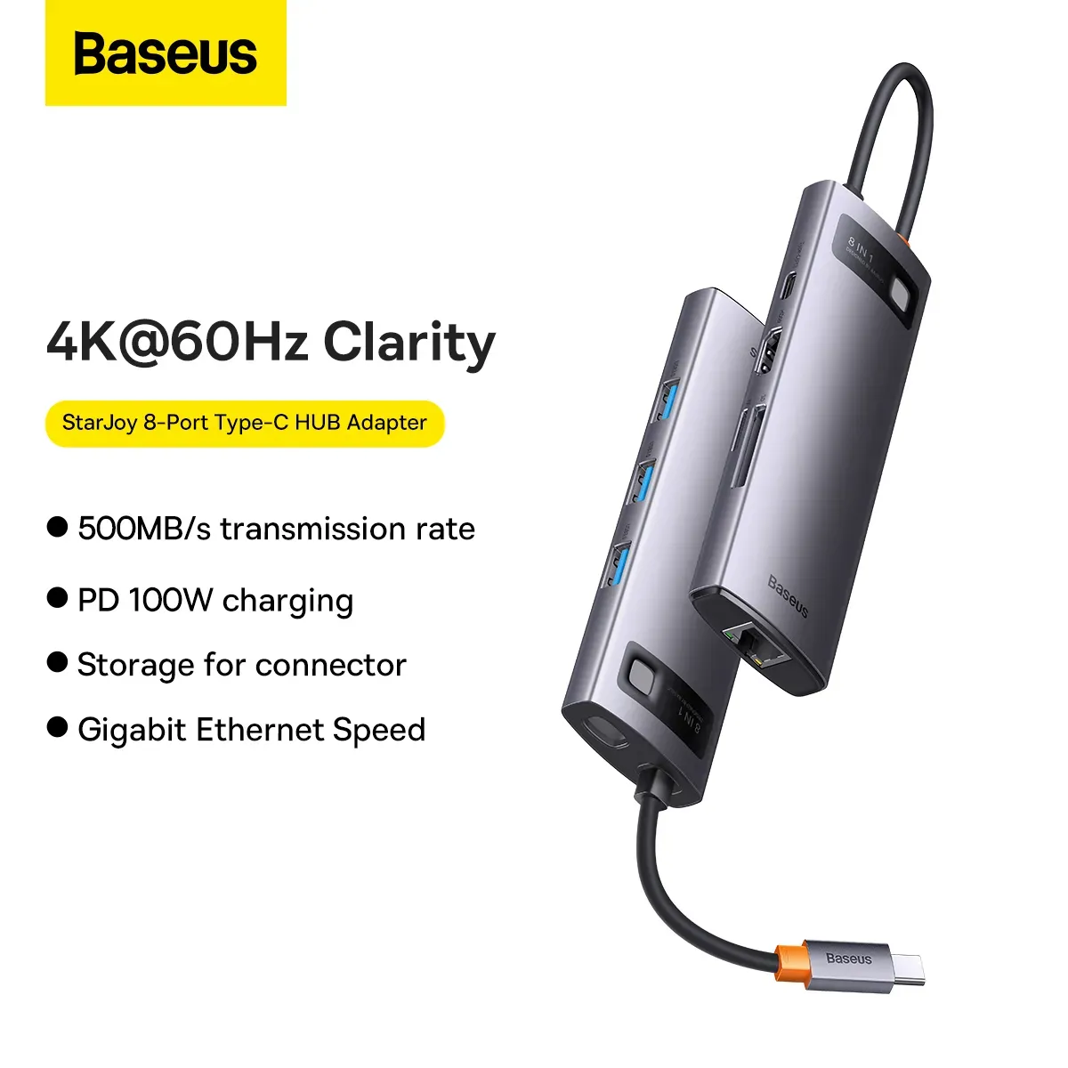 Baseus StarJoy 8-in-1 Hub 4K 30Hz
