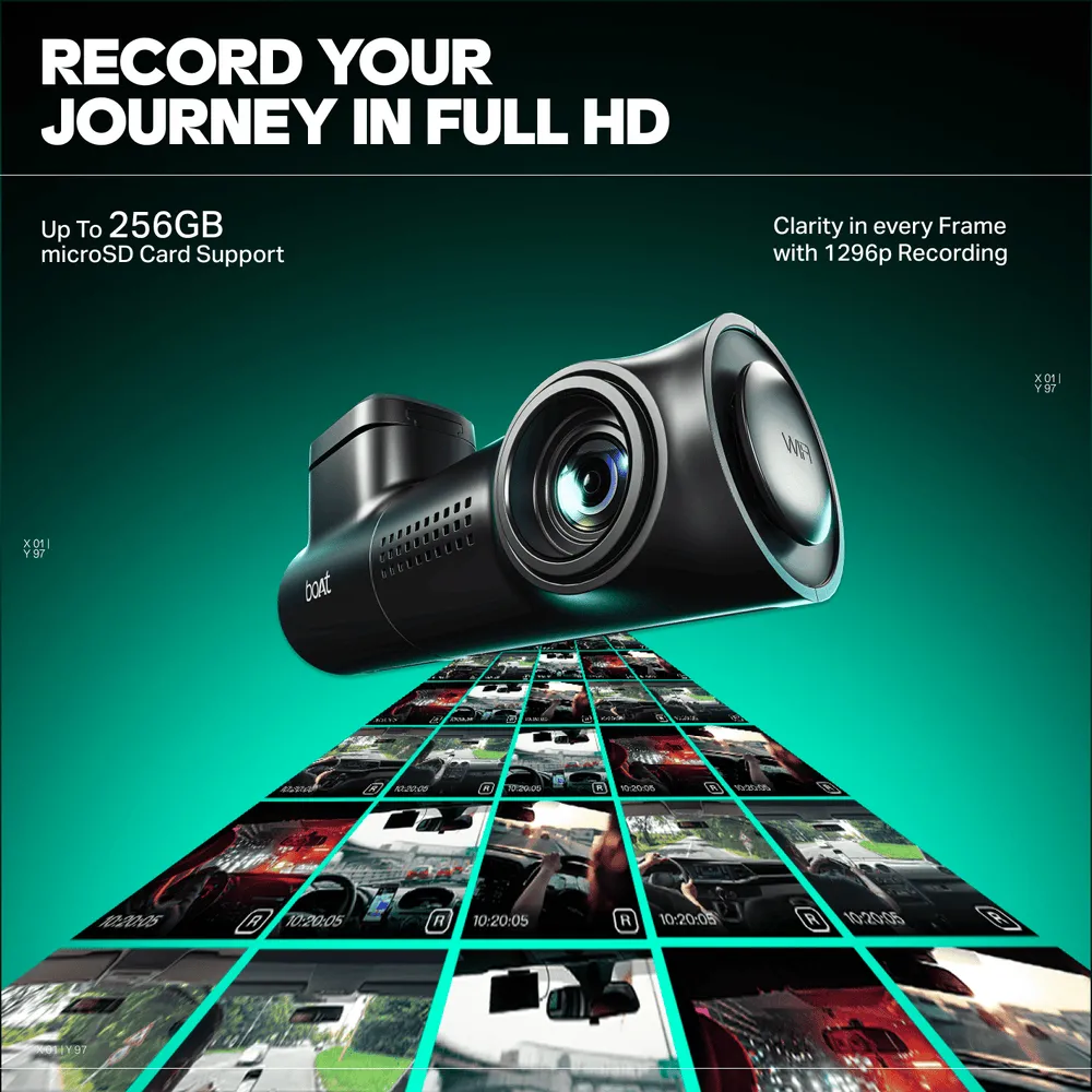 boAt HIVE Dashcam E1 1296P