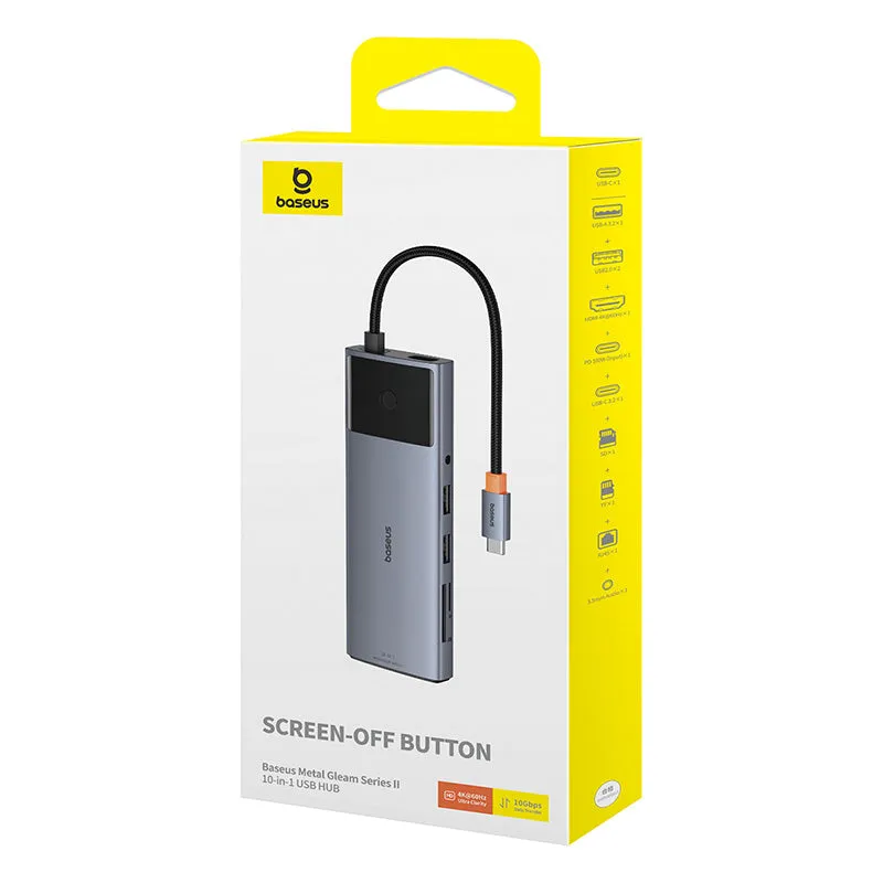 Baseus Metal Gleam II Series 10-in-1 USB Hub