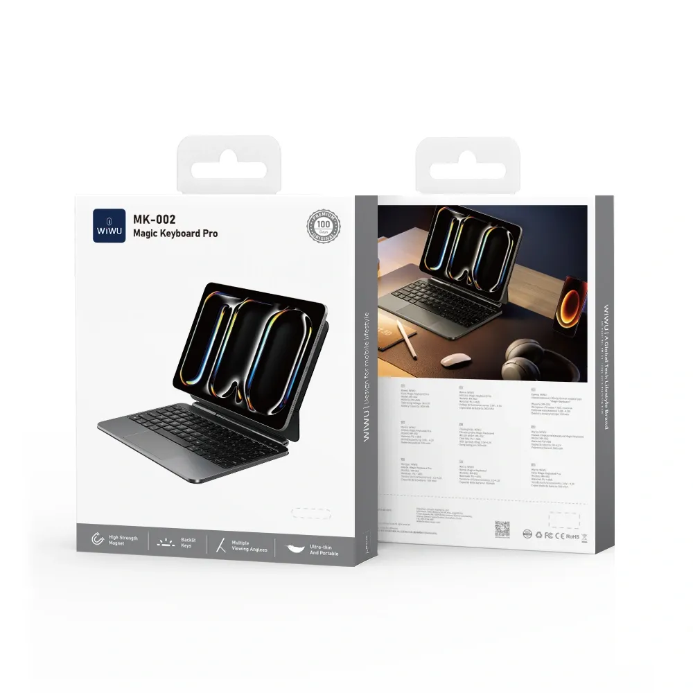 WIWU Magic Keyboard MK-002 Pro Strong Magnetic Tablet Keyboard Case for iPad 10.9" / 11" / 12.9" / 13" :