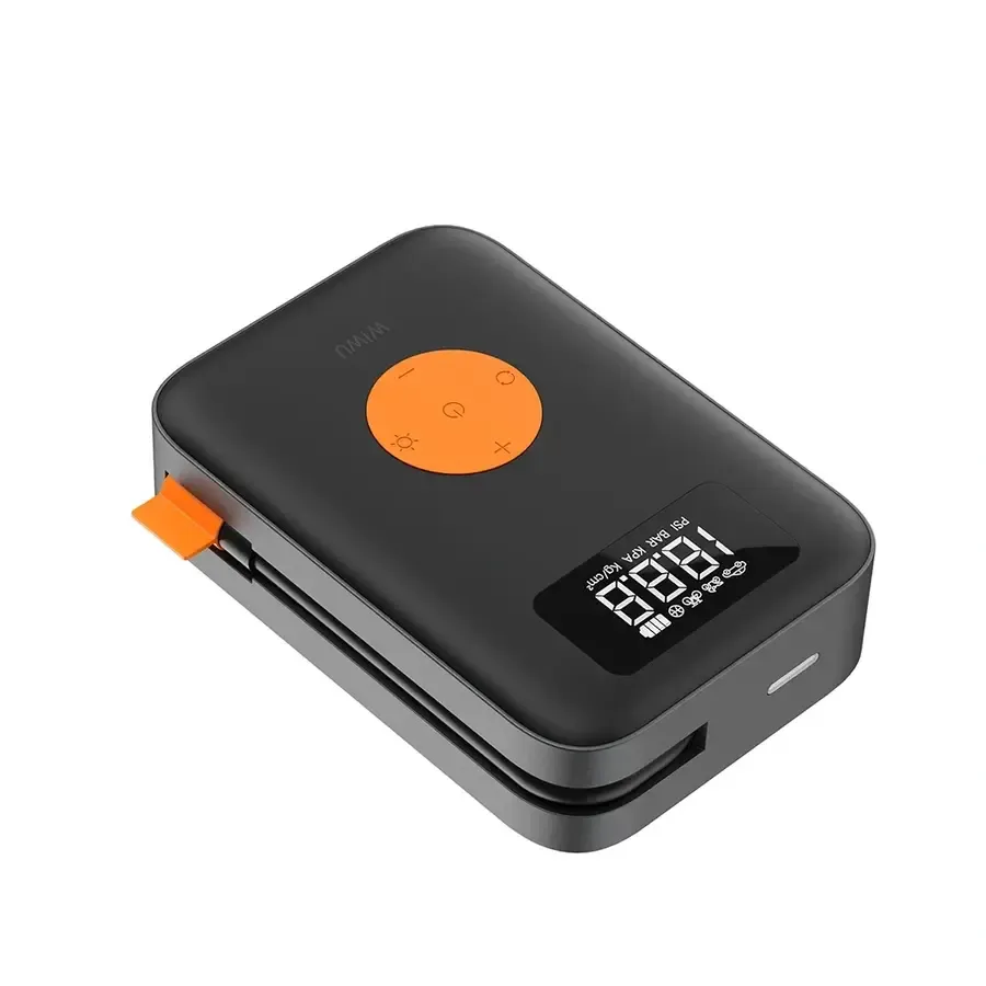 WiWU WI-AI003 Tire Inflator Cordless Portable Air Compressor with Digital Display: