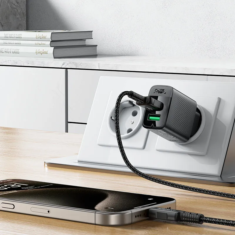 Acefast Wall Charger A86 12W Dual USB-A Adapter
