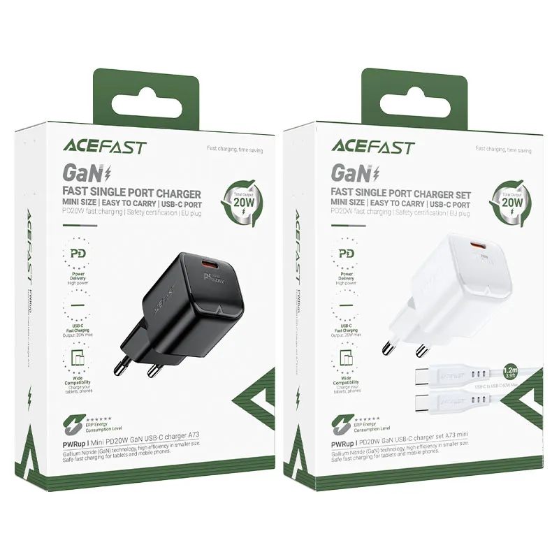 Acefast Wall Charger A73 Mini PD20W GaN Charger