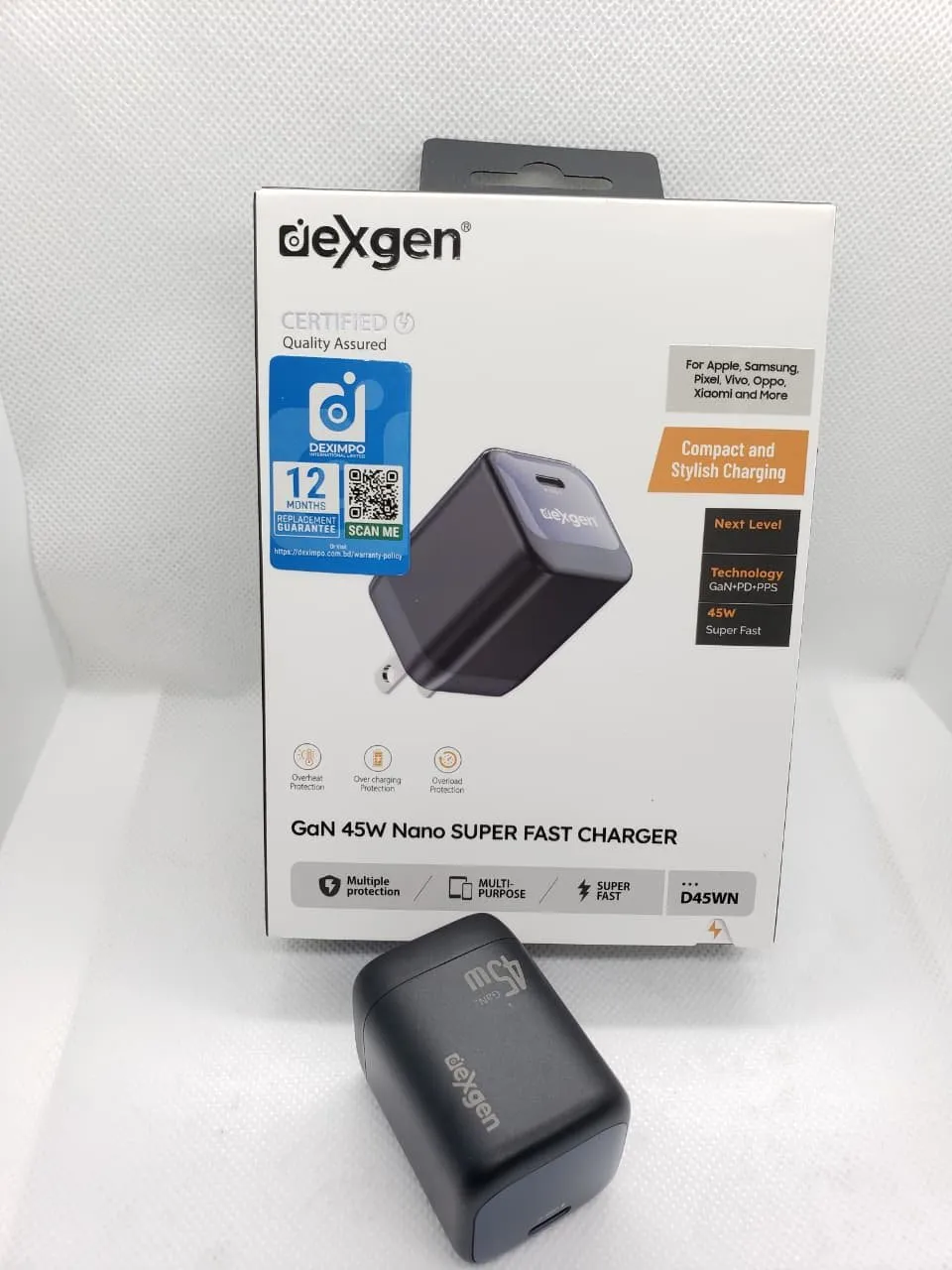 DexGen Nano 45W PD PPS GaN Fast Charger