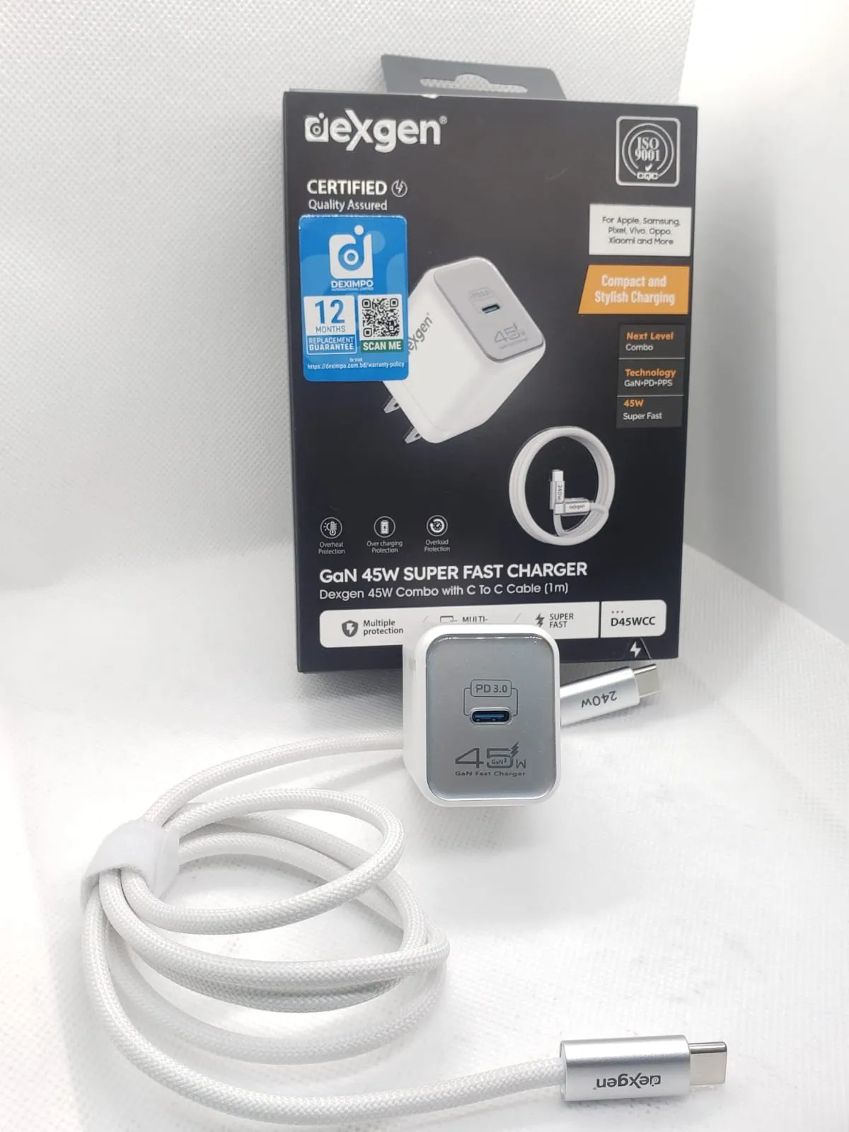 DexGen 45W PD PPS GaN Fast Charging Combo
