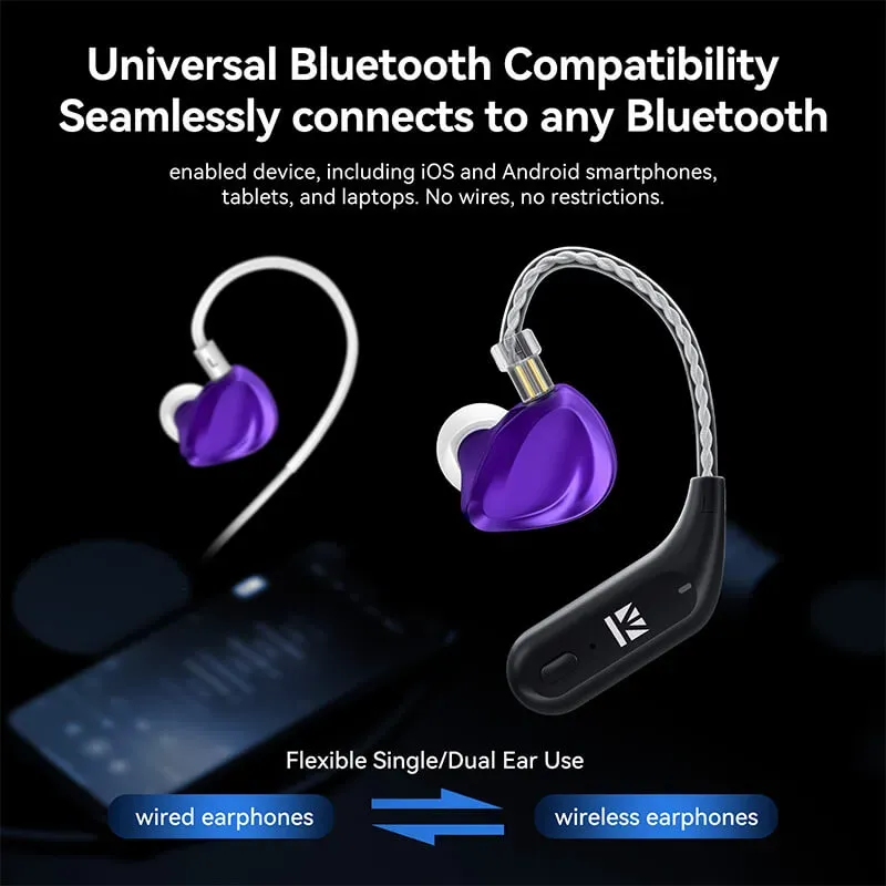 KBEAR XuanGe BT15 Pro Bluetooth Earhook Adapter