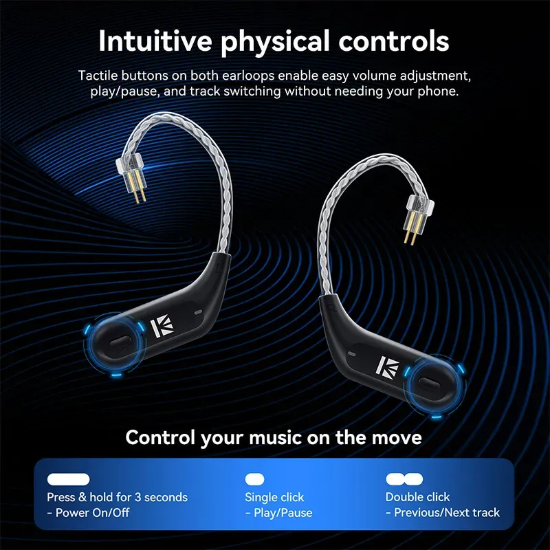 KBEAR XuanGe BT15 Pro Bluetooth Earhook Adapter
