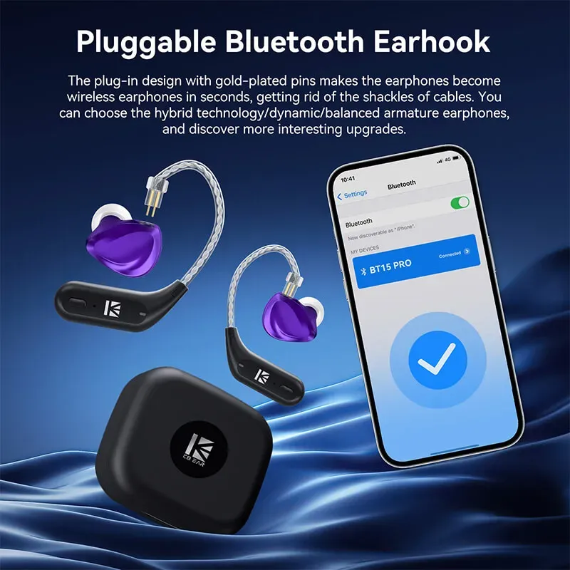 KBEAR XuanGe BT15 Pro Bluetooth Earhook Adapter