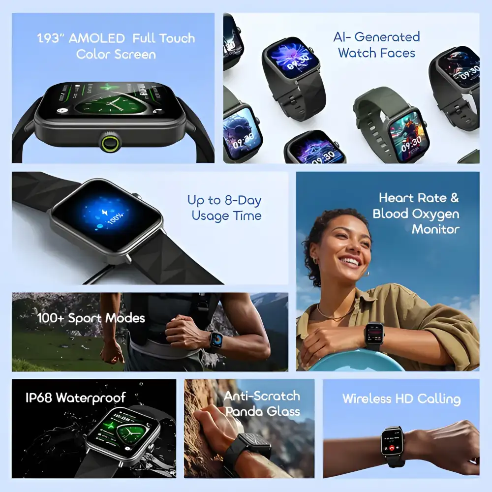 Oraimo Watch Nova 2 Lite Smart Watch AMOLED Display