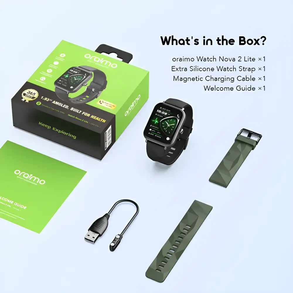 Oraimo Watch Nova 2 Lite Smart Watch AMOLED Display