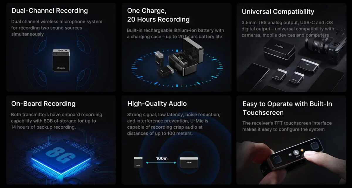 Ulanzi AM18 Wireless Microphone Pro Price in Bangladesh: