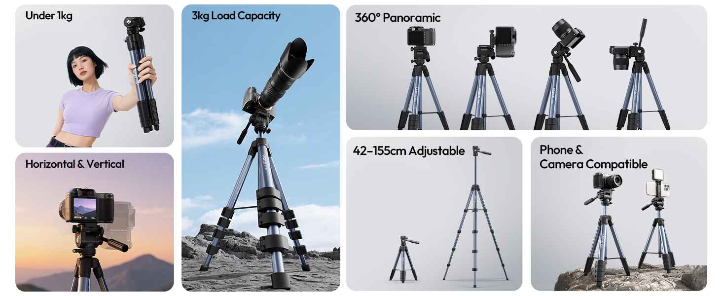 ULANZI TT39 Camera Tripod 61-Inch