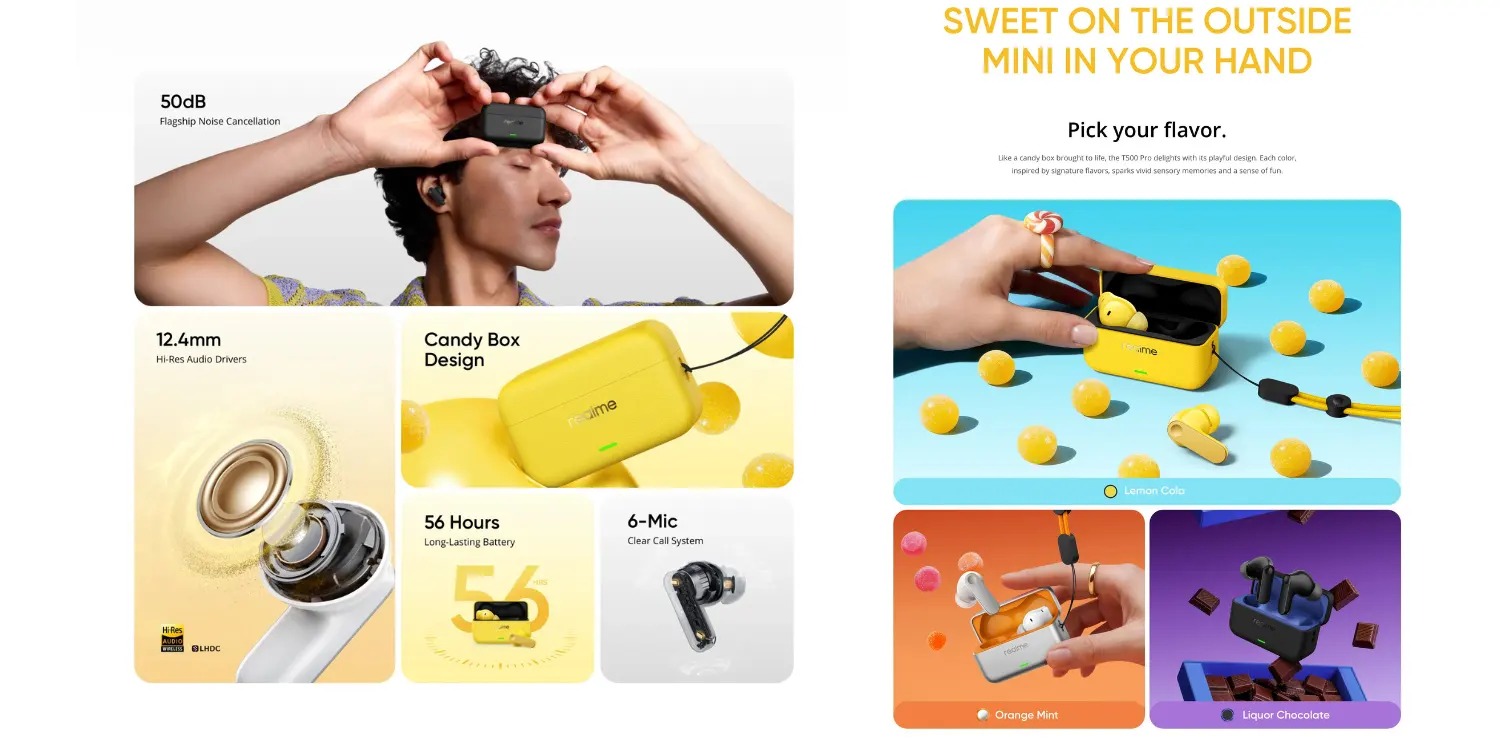 Realme Buds T500 Pro ANC TWS Earbuds: