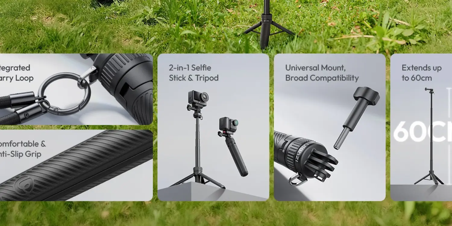 ULANZI MT92 Action Camera Selfie Stick