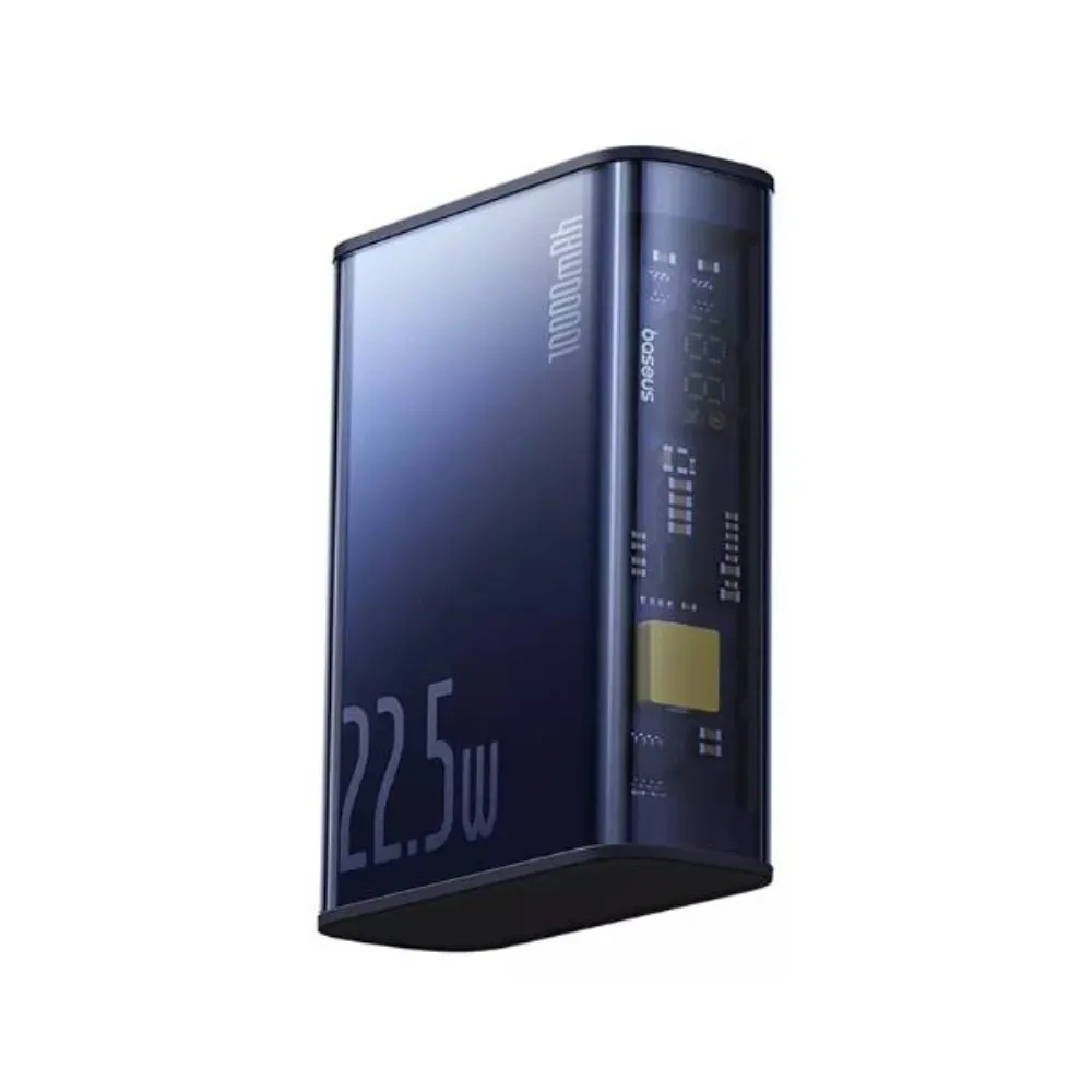 Baseus PPTSZ10 Semi Transparent 22.5W 10000mAh Digital Display Power Bank Baseus PPTSZ10 Semi Transparent 22.5W 10000mAh Digital Display Power Bank