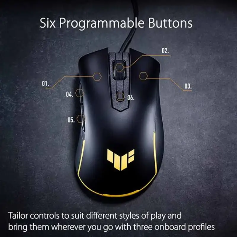 ASUS TUF Gaming M3 Gen II P309 Wired Gaming Mouse for Gamers 
