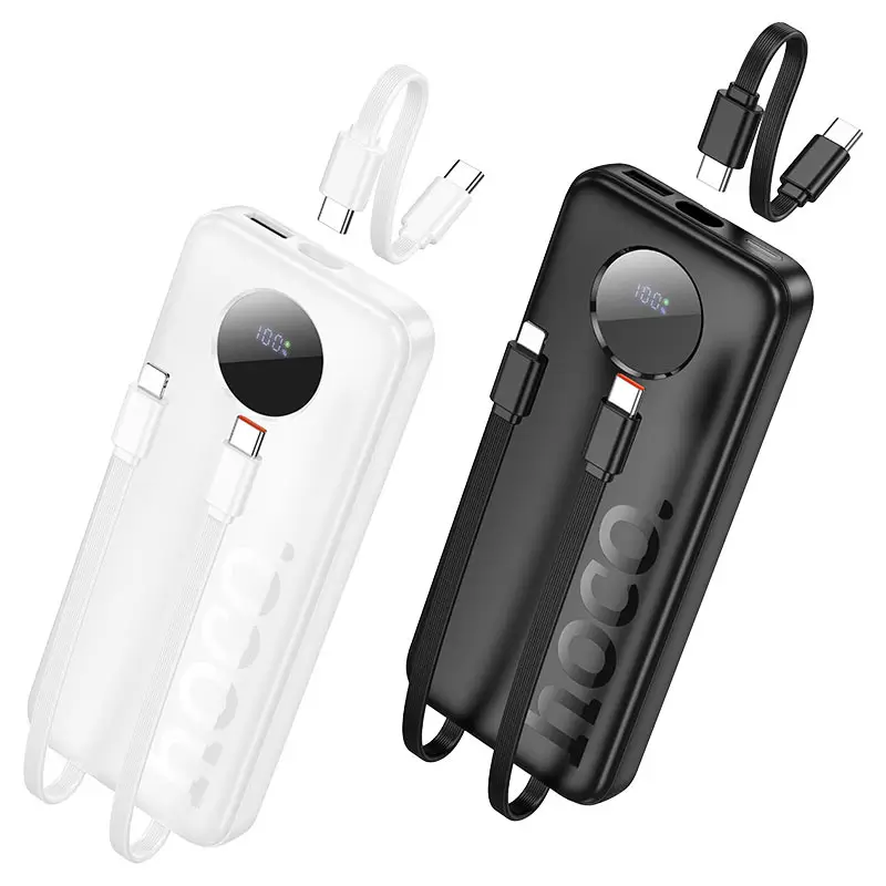 Hoco J132 Sabio 10000mAh Power Bank With Built-In Cables