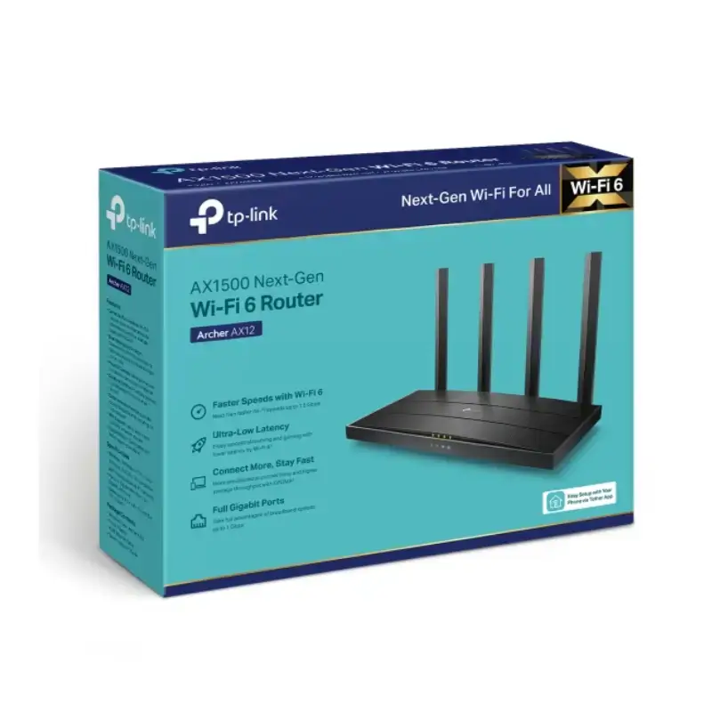 TP-Link Archer AX12 Dual-Band AX1500 Wi-Fi 6 Router