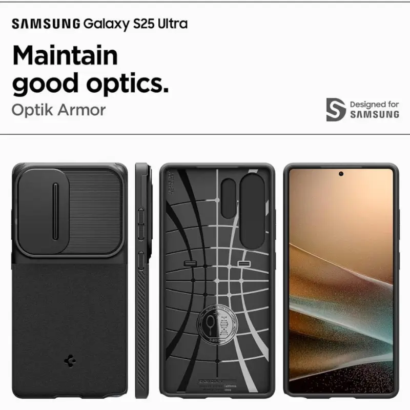 Spigen Optik Armor Case for Samsung Galaxy S25 Ultra