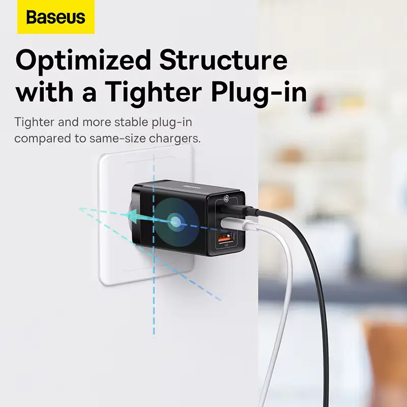 Baseus CCSPD65CC 65W GaN Fast Charger with Digital Display Baseus CCSPD65CC 65W GaN Fast Charger with Digital Display