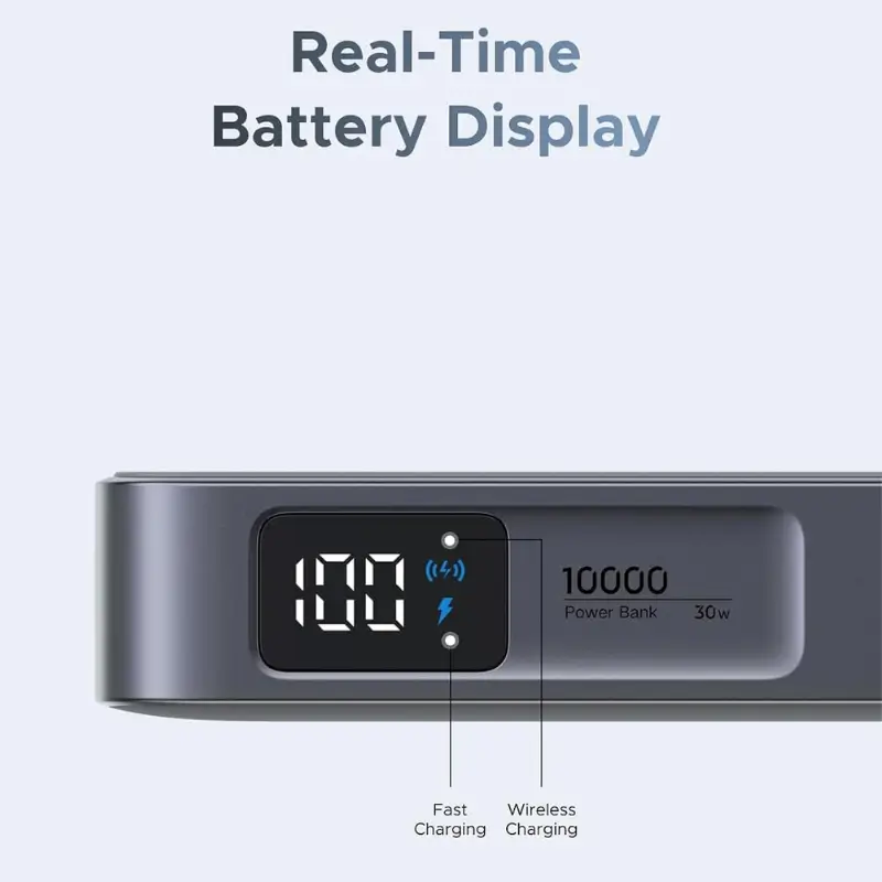 UGREEN MagFlow 10000mAh Qi2 25W Wireless Power Bank