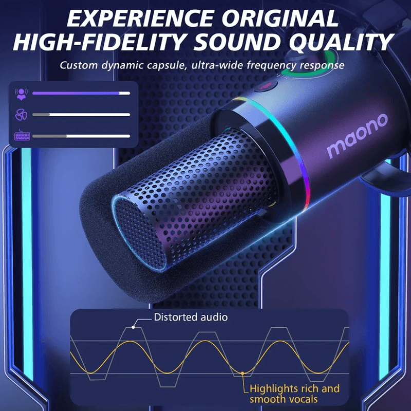 MAONO PD200XS Dynamic Microphone Kit Black