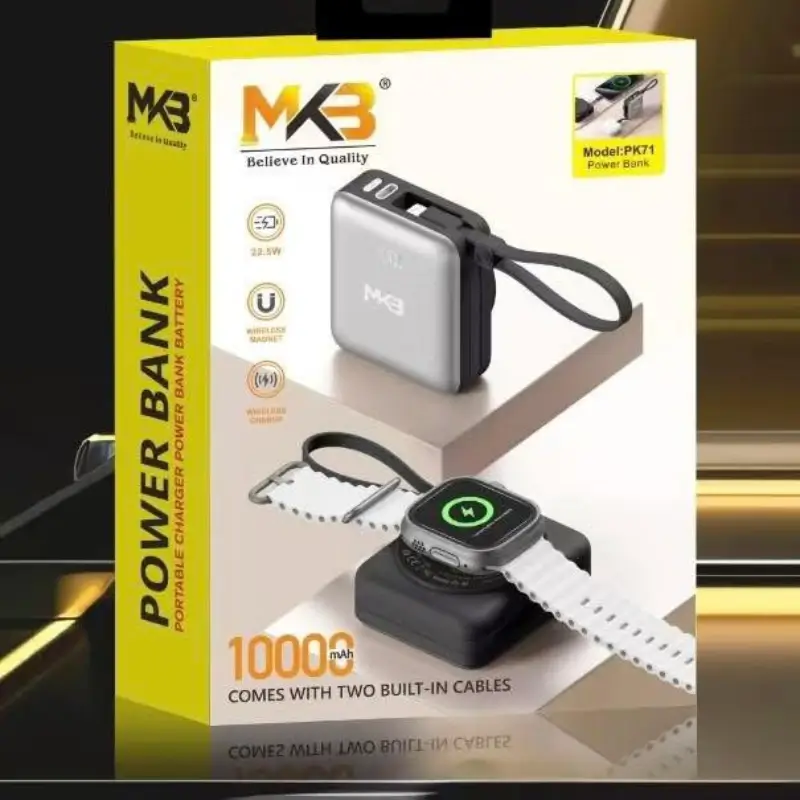 MKB PK71 10000mAh Magnetic Wireless Power Bank