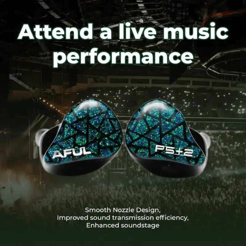 AFUL Performer 5+2 Tribrid IEM with 7-Driver Setup