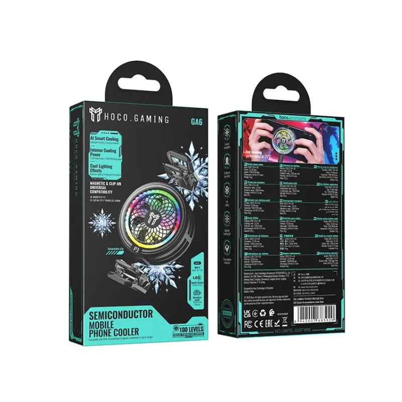 Hoco GA6 Glacier AI Semiconductor Mobile Phone Cooler
