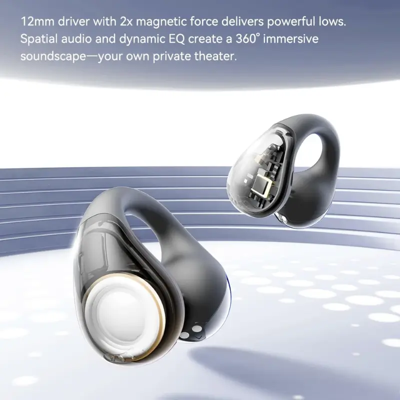 SoundPEATS PearlClip Pro Open-Ear Clip-On Earbuds