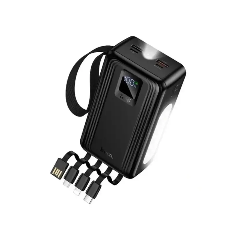 Hoco J173A 30000mAh Power Bank with 22.5W Fast Charging and Four Built-In Cables Hoco J173A 30000mAh Power Bank with 22.5W Fast Charging and Four Built-In Cables