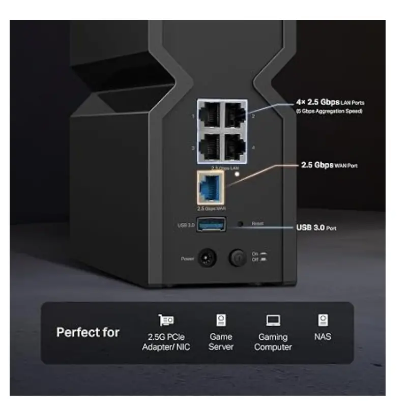 TP-Link Archer BE550 BE9300 Tri-Band WiFi 7 Gaming Router TP-Link Archer BE550 BE9300 Tri-Band WiFi 7 Gaming Router