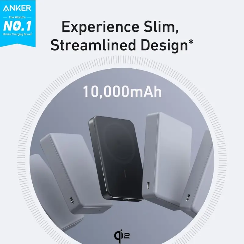 Anker MagGo 10,000mAh Qi2 Wireless Portable Power Bank
