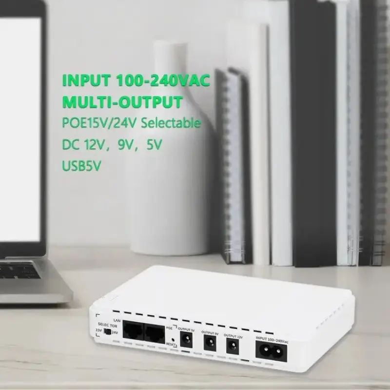 SKE POE-432P 10400mAh Mini DC UPS with PoE Support
