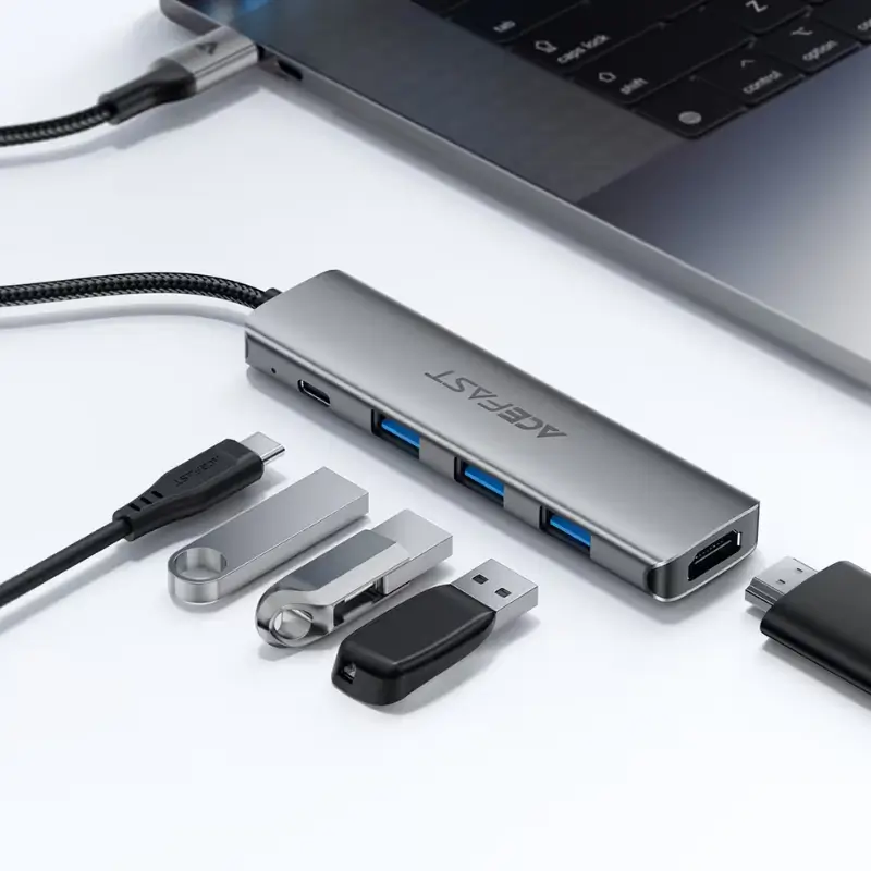 ACEFAST J16 5-in-1 USB-C Docking Station with 90W PD and 4K@60Hz HDMI ACEFAST J16 5-in-1 USB-C Docking Station with 90W PD and 4K@60Hz HDMI