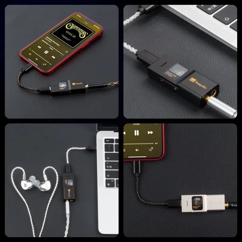 TempoTec Sonata BHD Pro USB-C Dongle DAC Headphone Amplifier TempoTec Sonata BHD Pro USB-C Dongle DAC Headphone Amplifier