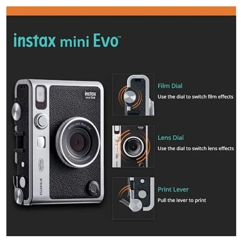 Fujifilm Instax Mini Evo Hybrid Instant Camera