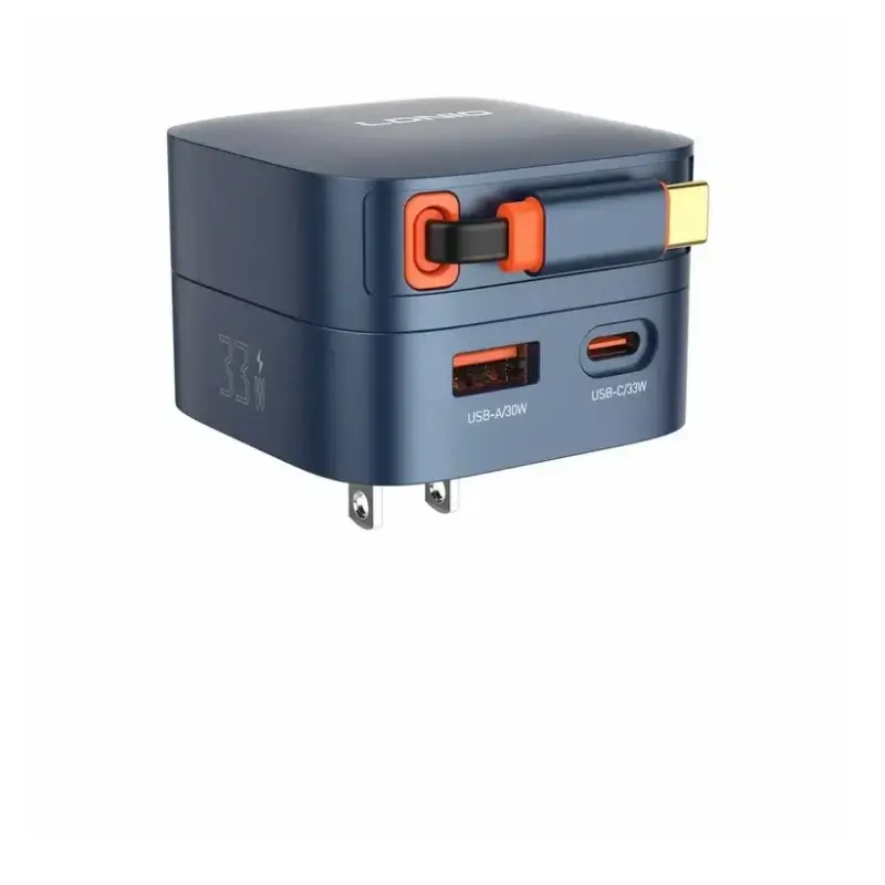LDNIO Q9 33W PD Fast Charger with Retractable USB-C Cable LDNIO Q9 33W PD Fast Charger with Retractable USB-C Cable