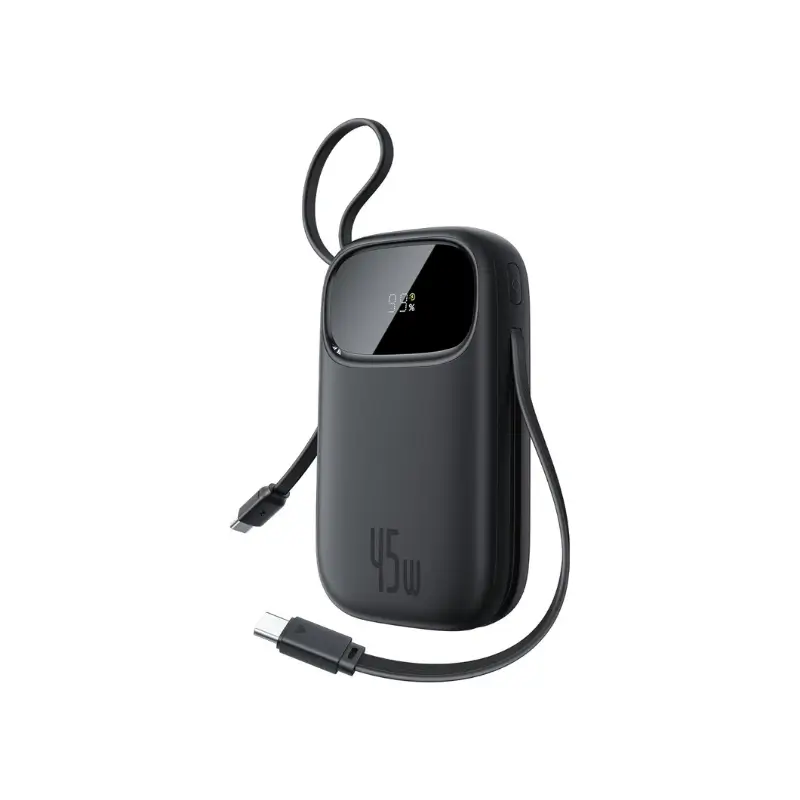 Baseus QPow 3 45W/22.5w Power Bank EnerFill FC31 Built-in Type-C & Lightning Cable 20000mAh