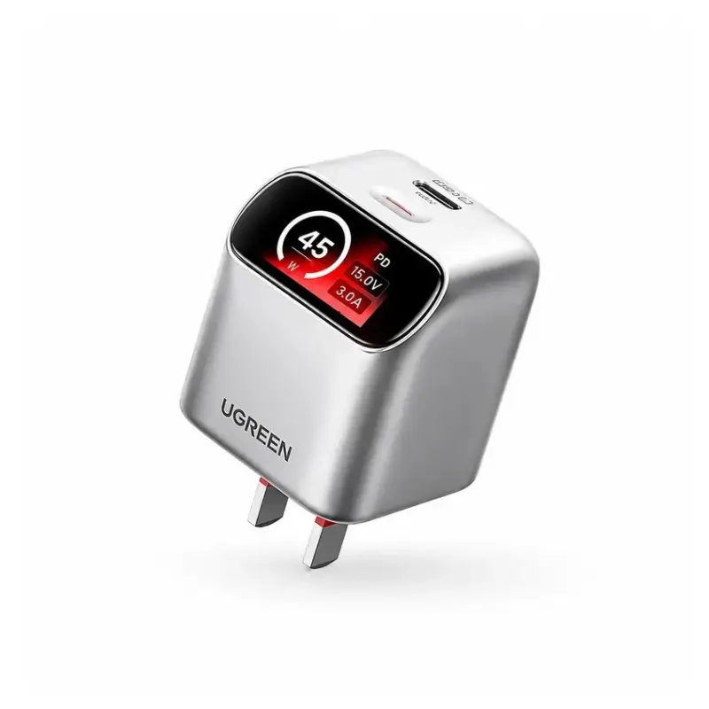 Ugreen X740 45W USB-C GaN Fast Charger with Smart Display Ugreen X740 45W USB-C GaN Fast Charger with Smart Display