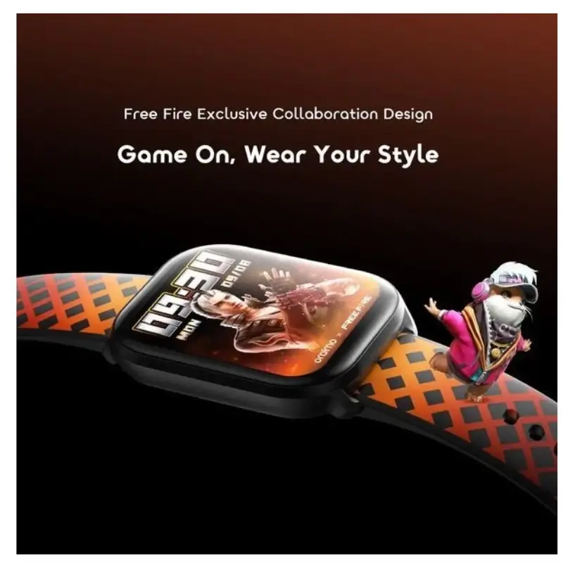 oraimo Watch 6 HAYATO X Free Fire 2.01-Inch HD Display Smart Watch