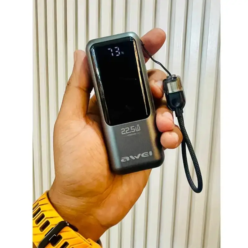 Awei PA-99 10000mAh Power Bank with 22.5W Fast Charging and Dual Output