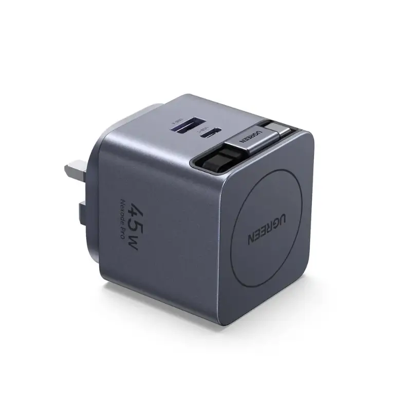UGREEN x614 (65823) 45W GaN Fast Charger With Retractable Cable