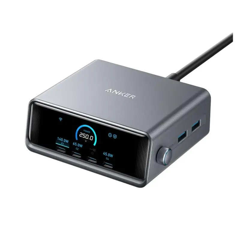 Anker Prime Pro Plus 250W GaN Desktop Charging Station Anker Prime Pro Plus 250W GaN Desktop Charging Station