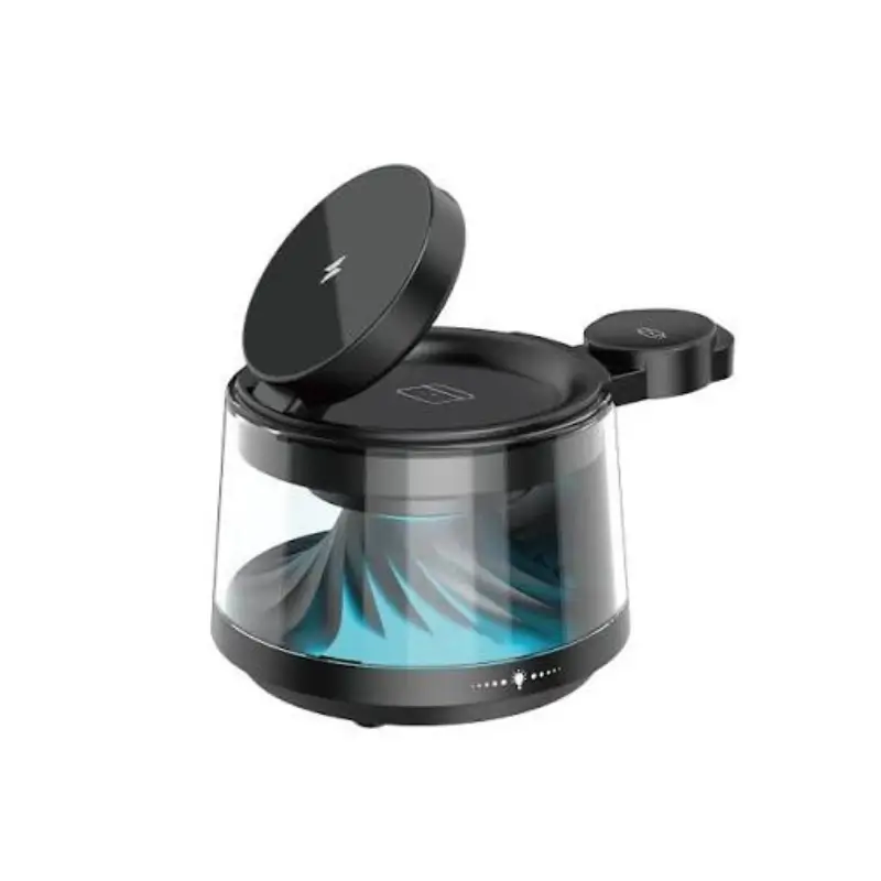 WiWU Flow Wi-W039 5-in-1 Wireless Charger with Ambient Light & Speaker WiWU Flow Wi-W039 5-in-1 Wireless Charger with Ambient Light & Speaker