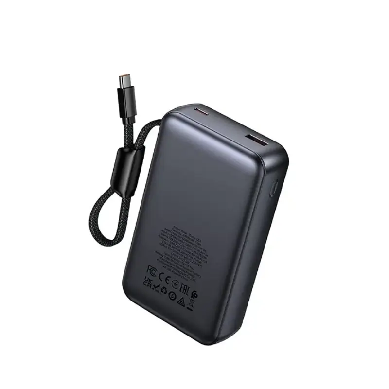 Hoco Q54 Shine 20000mAh PD45W Power Bank With Built-In Cable & LED Display